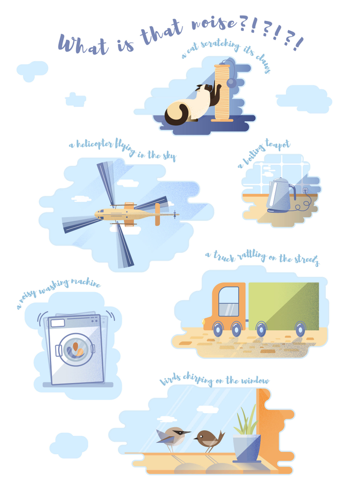 Illustrations for the #15 Issue (Noise) of Root&Star