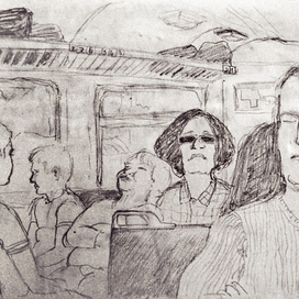 в електричке