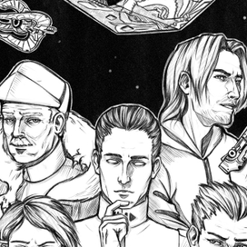 Комиксный стиль (чб)