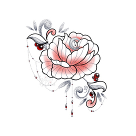 Графический эскиз для татуировки