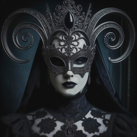Иллюстрация маски для маскарада
