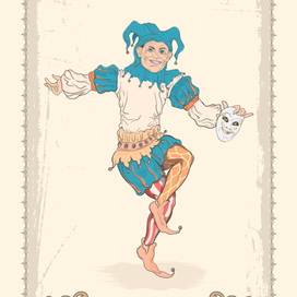 Magic Tarot card Jolly Jester