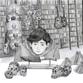 Иллюстрация к повести "Наследник Кукулькана"