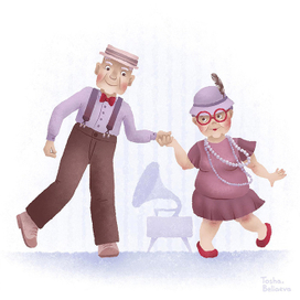 Старички танцуют чарльстон