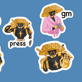 Ниндзя стикеры