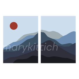 минималистичный пейзаж
