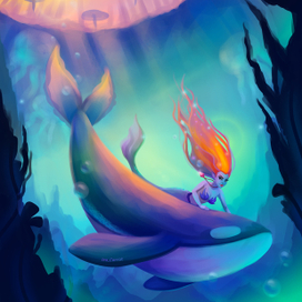 Глубокое синее море