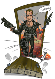 Карикатура Терминатор