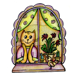 Кошка в окошке