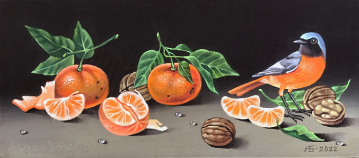 Горихвостка и мандарины