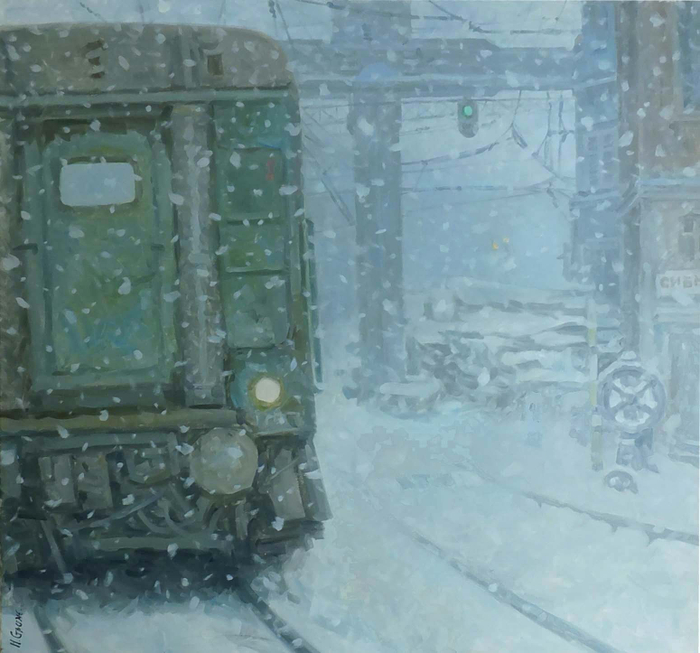 иддюстрацыя к роману "Свободный полет по железной дороге".