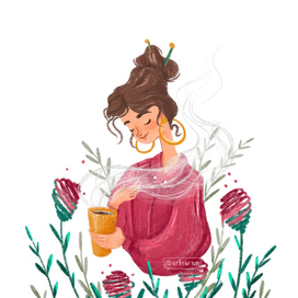 Девушка и чай