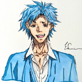 Рисунок персонажа аниме