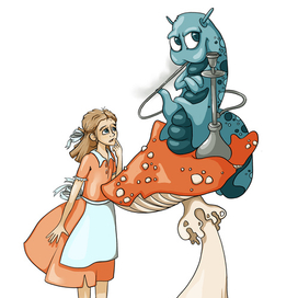 иллюстрация к книге Л.Кэрролла "Алиса в стране чудес"