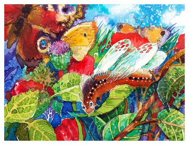 Иллюстрация для книги М. Лариковой "Стрекозиные крылышки". 