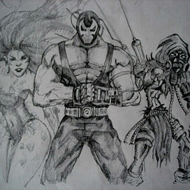 3 арта в одном простым карандашом.