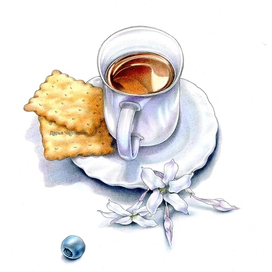 Чай с крекером