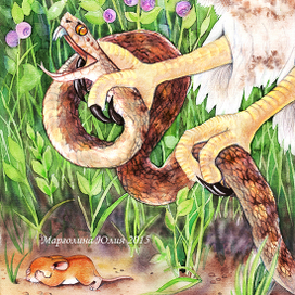 К сказке Дениса Емельянова "Мышонок и подснежник". Права на иллюстрацию выкуплены автором сказки.