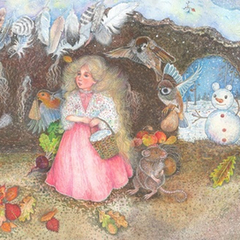 Иллюстрация к сказке В. П. Желиховской "Розанчик"