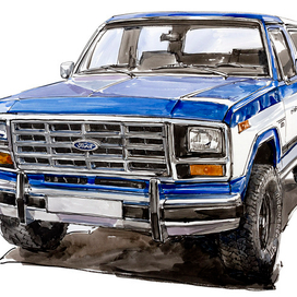 1984 Ford Bronco  XLT 4X4 Two Tone 