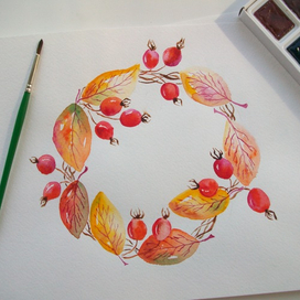 осенний венок