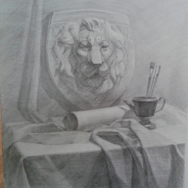 Натюрморт с маской льва 
