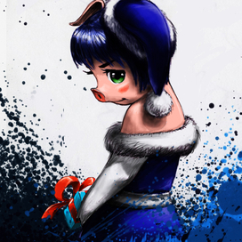 свинка снегурка 