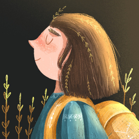 Девочка идет в поход