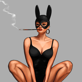 Символ 2023 года | Черный кролик