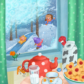 Чай с печеньками