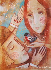 Поцелуй-снегирька