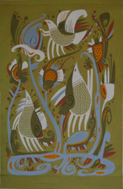 "Дивні звірі" (гуаш, картон), 2009рік