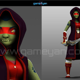 3D Lotha Существо Характер Такелаж