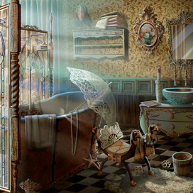 Ванная комната. Локация к игре