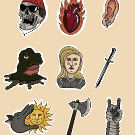 Стикерпак "Medieval and horror"