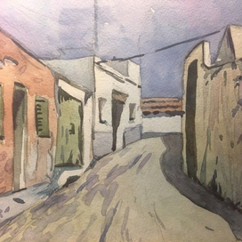 Пасмурный Тенерифе.Этюд.