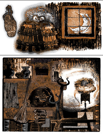 иллюстрации для статьи о домовых ("Всемирный следопыт")