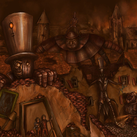 Сборщики пленных ( стимпанк, дань старине Миядзаки)