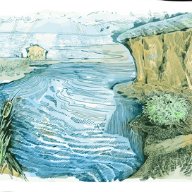 Залив у моря