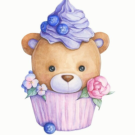 Капкейк Мишка