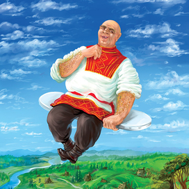 Иллюстрация к сказке Т. Эдел “ Приключения кота Батона”