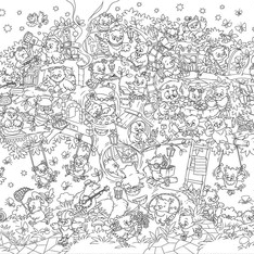 Совы. Большая раскраска