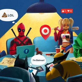 Супергерои сидят в соц.сетях