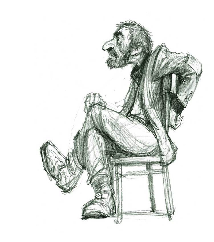 Раздумье. Перед холстом