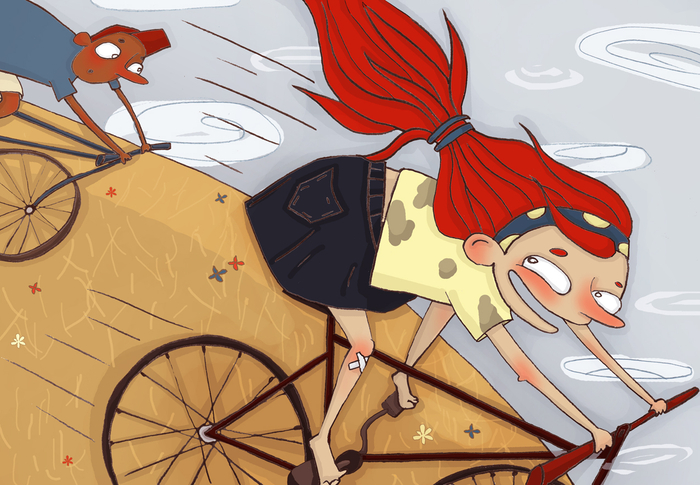 На велосипеде