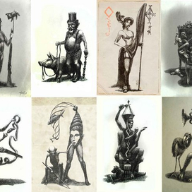 Эскизы для игральных карт