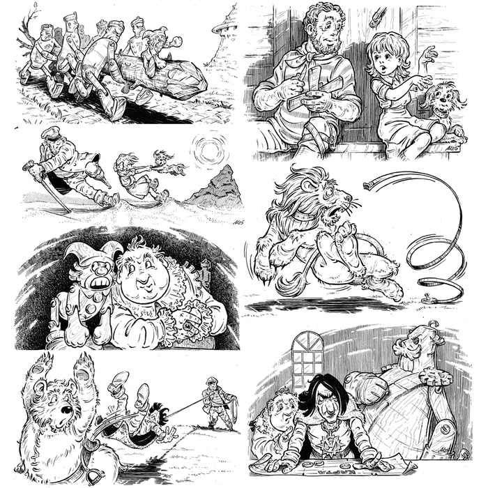 Вторая известная сказка. ЧБ мелочёвки