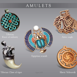 Амулеты для тематического календаря