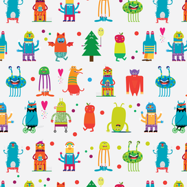 Pattern - Monster (обои для детей)