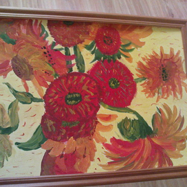 Ван Гог "подсолнухи"(копия)